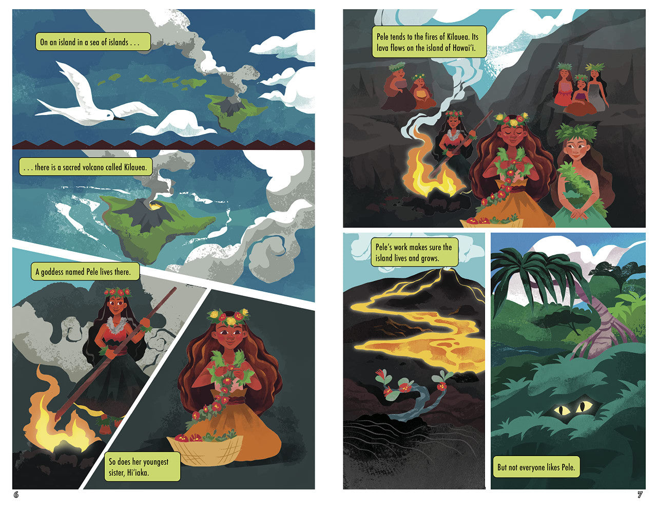 Hiʻiaka and Panaʻewa: A Hawaiian Graphic Legend | Native Books
