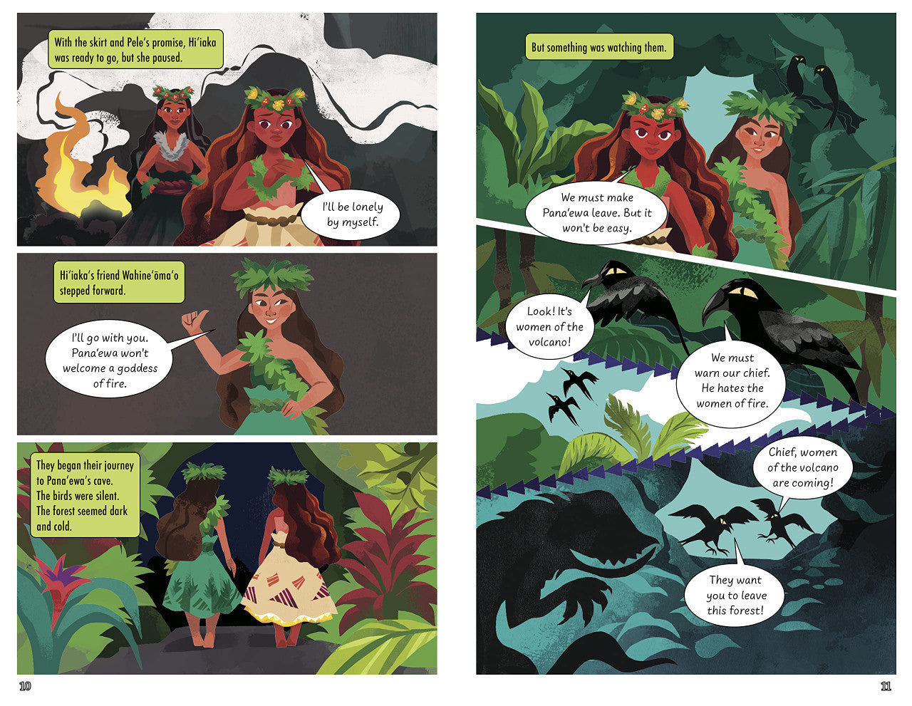 Hiʻiaka and Panaʻewa: A Hawaiian Graphic Legend | Native Books