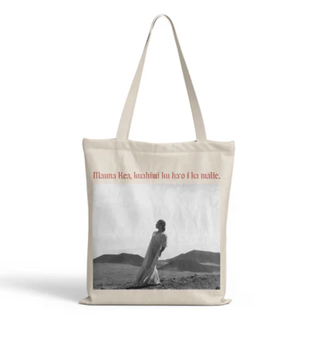 "Standing Above the Clouds" Tote Bag