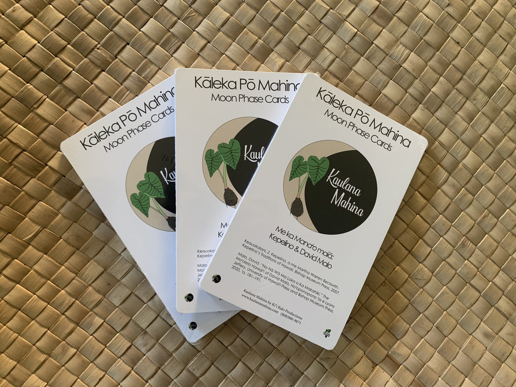 Kāleka Pō Mahina / Moon Phase Cards